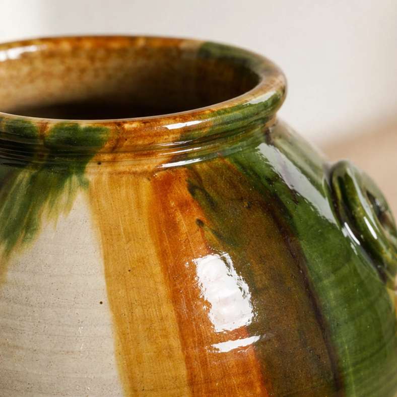 Pan Home Orcio Terracotta Urn Glaze Vase 33x33x36cm - MultiColour - 112CPZ9900008 - Image 2