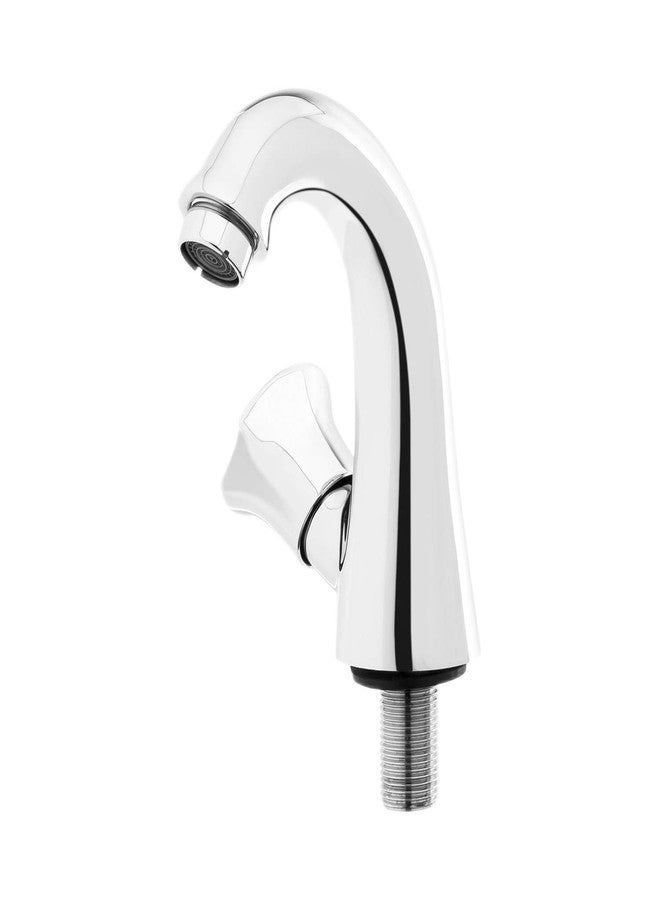 Hindware Lyra F920040CP Kitchen Sink Tap with Swan Neck, Brass with Chrome Finish - Image 1