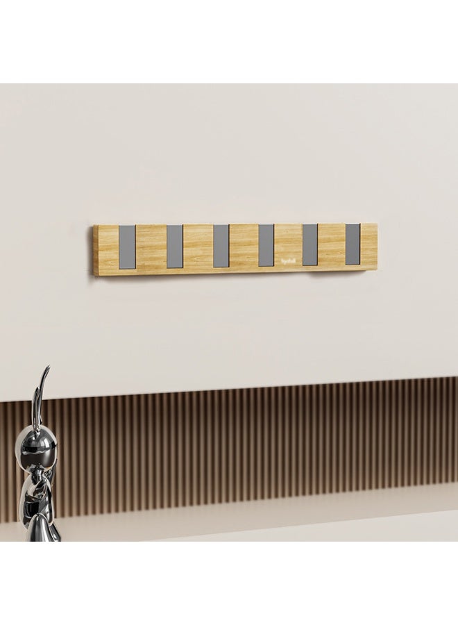 البيانو المفتاح نمط اللاصق الذاتي مستطيل الجدار المثبتة معطف رف, حديثة وأنيقة توفير المساحة الملابس شالق, ملابس متعددة الوظائف شالق, خطاف الحمام - Image 2