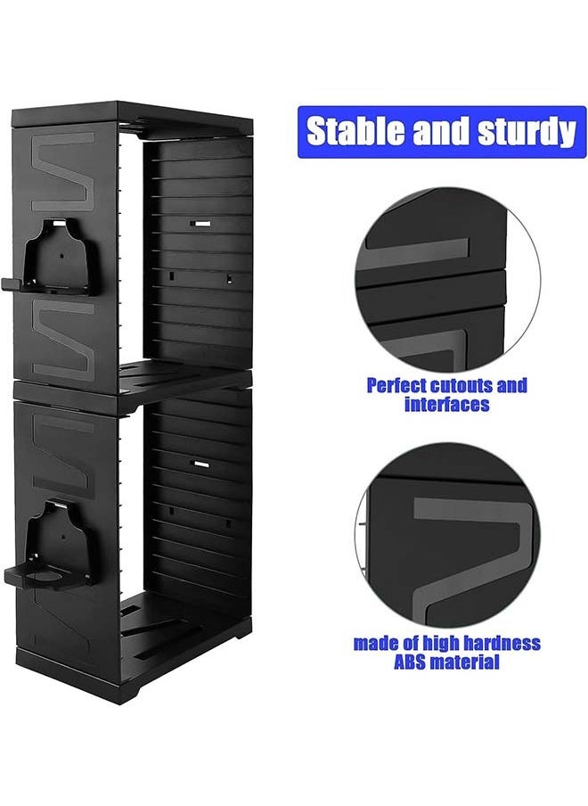 L&E Game Storage Tower Universal Video Game Storage,Game Card Box Holder Vertical Stand for 24 Games Storage ABS Stand Compatible with PS5 PS4 Xbox Nintendo Switch Games Gamer Gifts  - Image 4