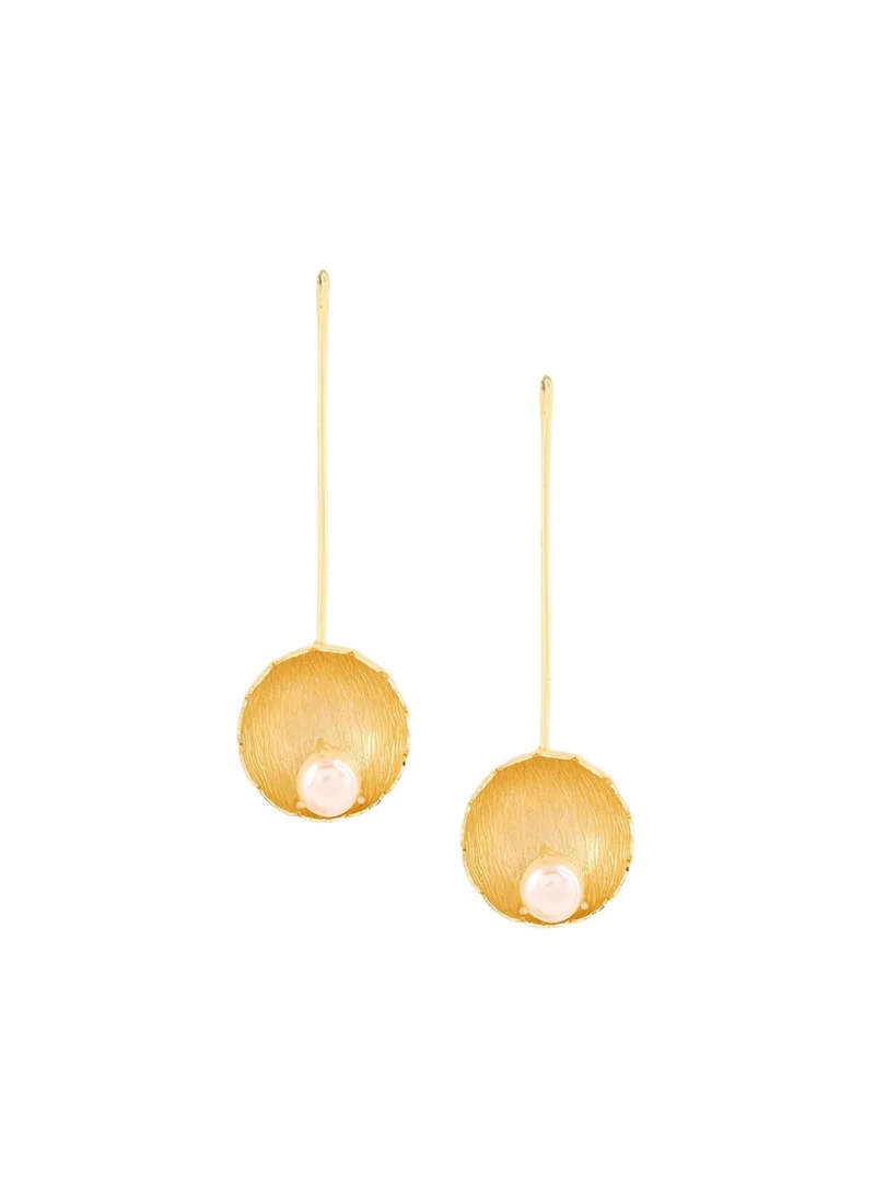 برياسي Pearls Hoop Earrings