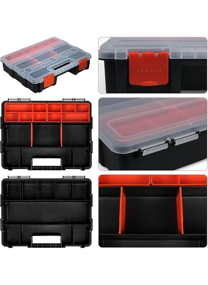 SEVIA - Sevia Plastic Tool Storage Box for Nails Screws Nuts and Bolts Stackable MultiUtility Tool Organizer Box Portable Storage Box Storage Box Component Box Electronic Component Box - Image 1