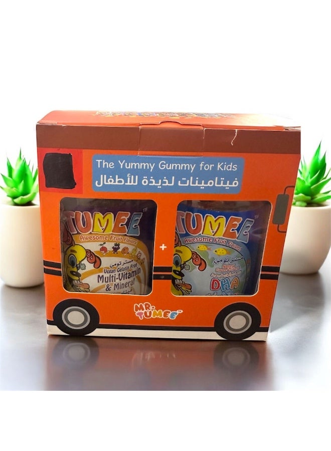 MR.TUMEE Children's nutritional supplement to boost immunity, containing all vitamins + Omega-3