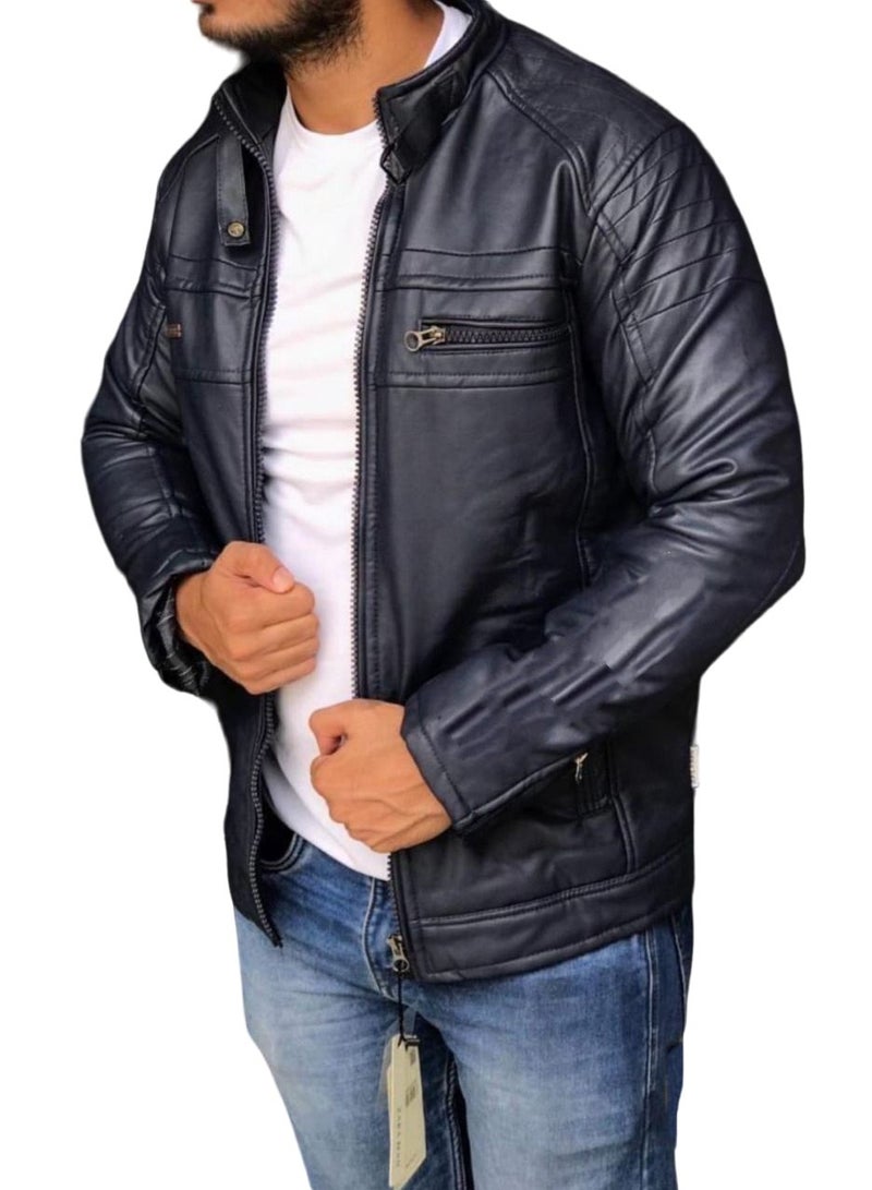 Leather Jacket Blue  - Image 1