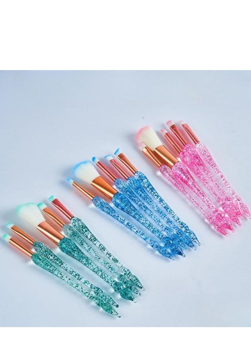 مجموعة فرش مكياج من 5 قطع - شكل جديد وجميل - نمط رائع - ادوات أيشادو وبودرة الحواجب - Image 1