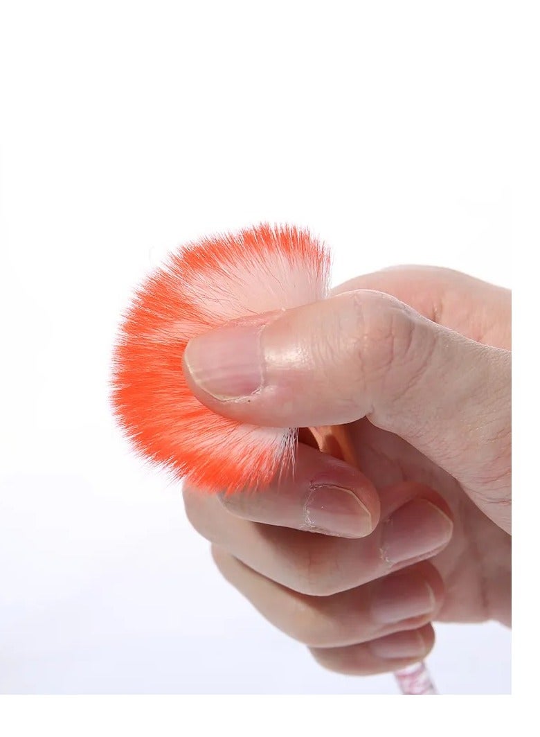 مجموعة فرش مكياج من 5 قطع - شكل جديد وجميل - نمط رائع - ادوات أيشادو وبودرة الحواجب - Image 5