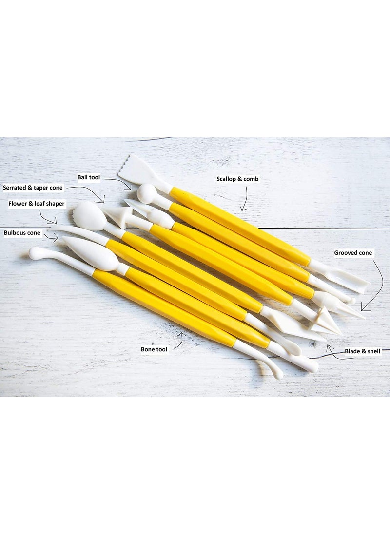 ArtBee ArtBee® Polymer Clay 10 Pieces with 8 pcs Tool Set  - Image 3
