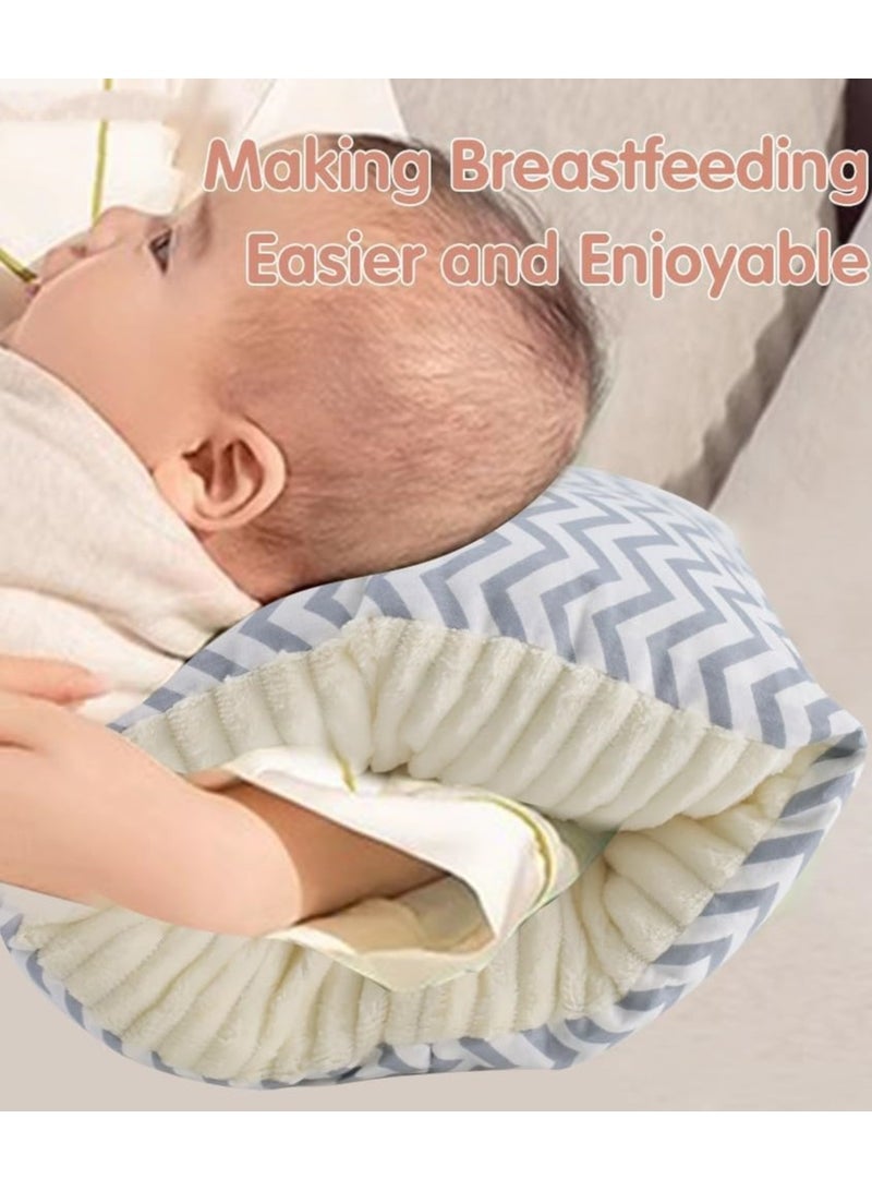 Feeding Pillow - Multifunctional Arm Pillow, Cozy Cradle Nursing, Soft Head Support & Protection Pillow for Breastfeeding, Head Shape Pillow, Slanting Baby Pillow, Perfect Comfort for Mom and Baby  - Image 5