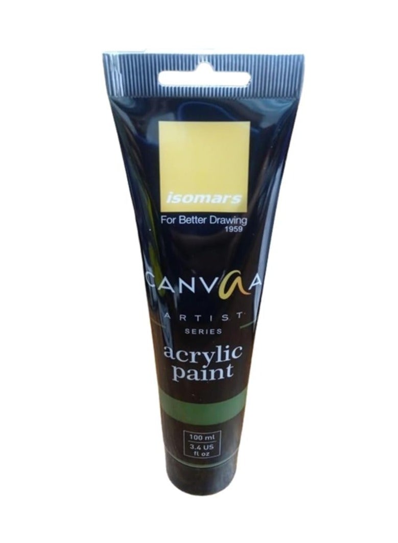 Isomers Canvaa Acrylic Paint 100ml Vibrant Pigmented & Fadeproof Colors - ARTIST SERIES - For Canvas Painting, Scrap Book, Paper Board, Wood & Terracotta Sap Green - Image 2