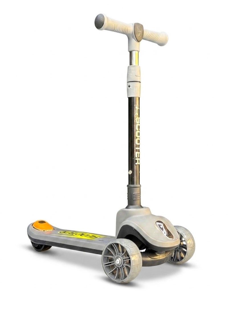 3-Wheel Light-Up Kids Scooter with Music - Foldable & Height Adjustable (Ages 2-10) - Image 1