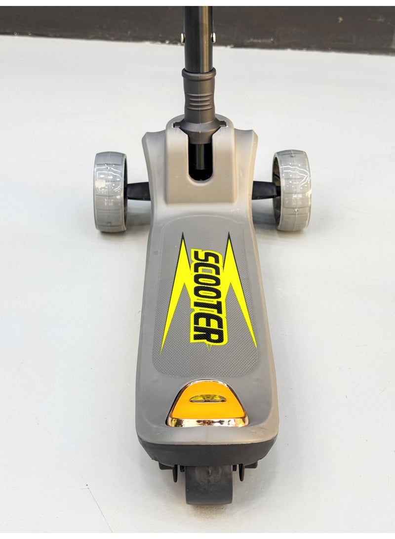 3-Wheel Light-Up Kids Scooter with Music - Foldable & Height Adjustable (Ages 2-10) - Image 4