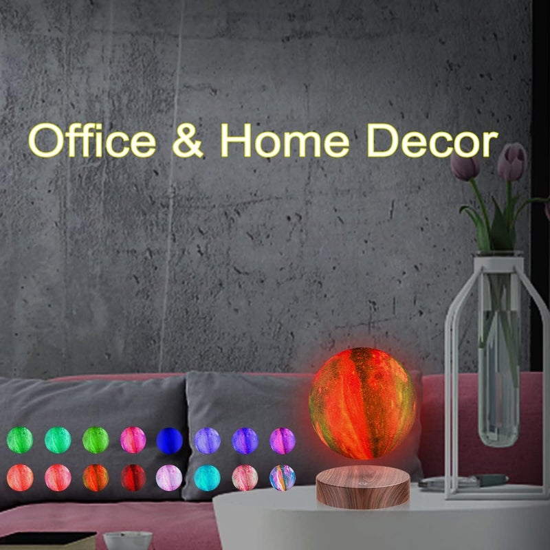 VGAzer Floating Moon Lamp 3D Galaxy Levitation Moon LightMagnetic LED Night Lights for Girls Boys Kids Women Birthday Graduation Gifts - Image 3
