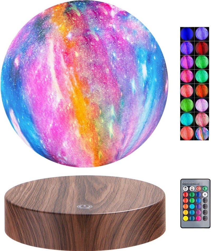 VGAzer Floating Moon Lamp 3D Galaxy Levitation Moon LightMagnetic LED Night Lights for Girls Boys Kids Women Birthday Graduation Gifts - Image 1