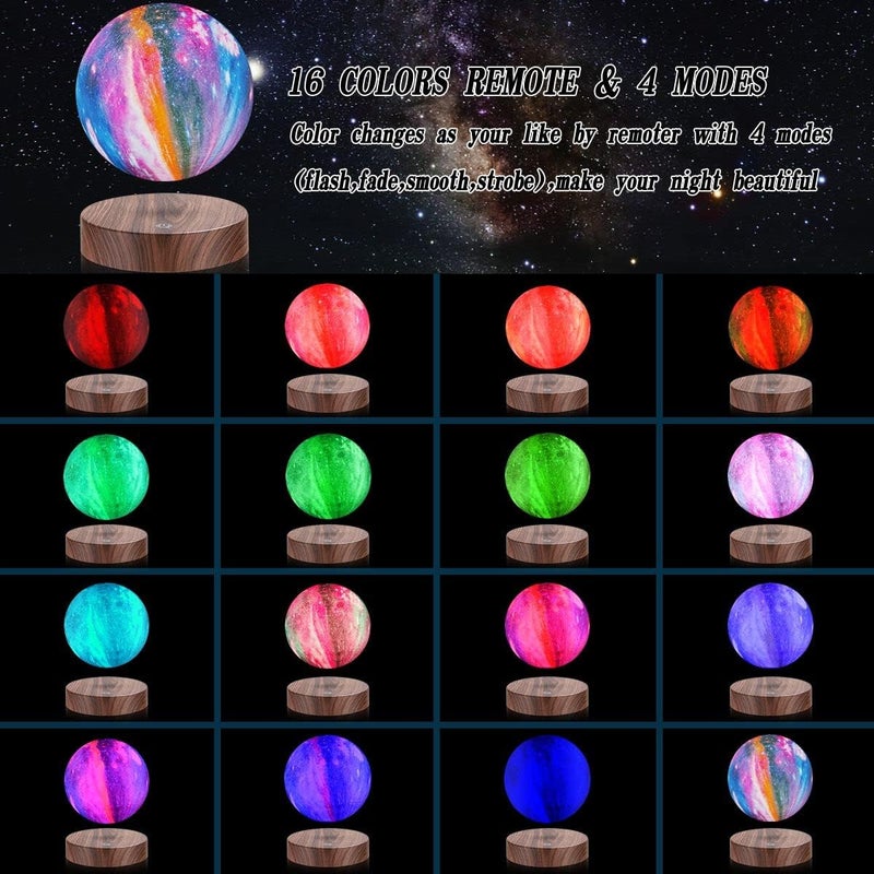 VGAzer Floating Moon Lamp 3D Galaxy Levitation Moon LightMagnetic LED Night Lights for Girls Boys Kids Women Birthday Graduation Gifts - Image 2