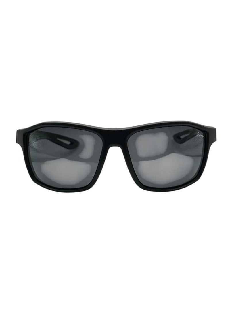 DA 1066 C2 Danver Sunglass, 100% UV Protected Polarized Unisex Sunglass, Black Frame With Black Nylon  Lens - Image 2