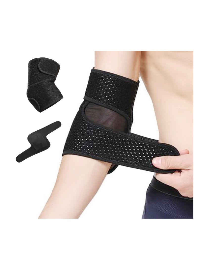 DELGREEN 1 Pcs Elbow Support, Elbow Brace, Adjustable Elbow Sleeve, Tennis Elbow Sleve, Arm Wrap Strap, Sleve for Elbow Sleeve for Gym - Image 1