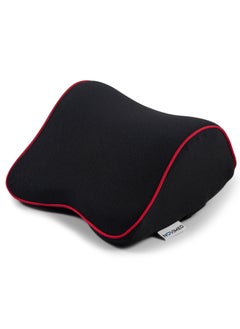 NOVIMED Novimed Orthopedic Car Neck Rest Pillow with memory foam, Black with Red Lining  - Image 2