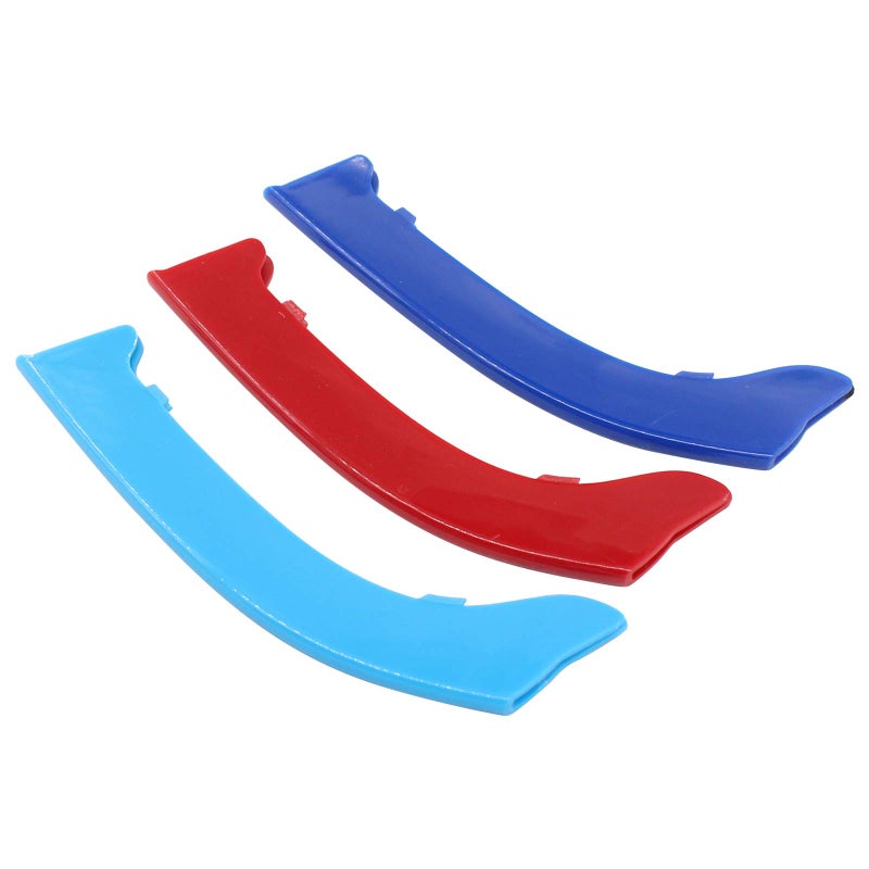 NewYall MColored Front Grille Grill Insert Cover Strips Clip Trim Accessories for BMW E90 E91 3 Series 320i 323i 325i 328i 335i xDrive 20092012 12Beam Grille Insert