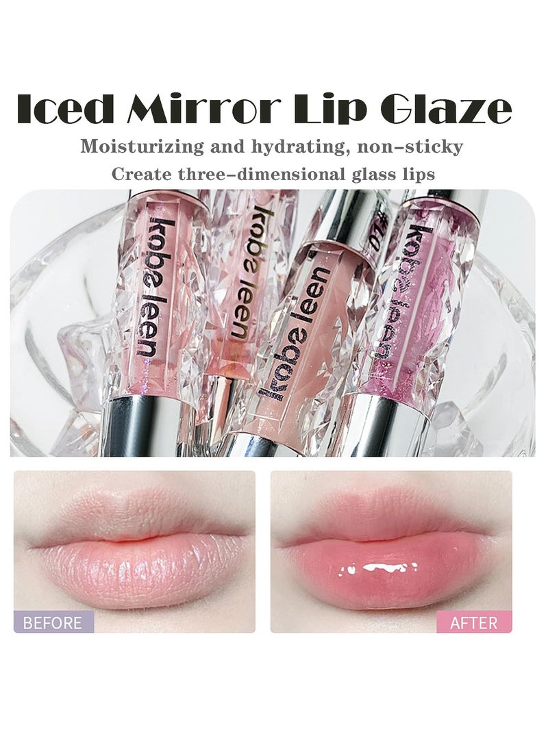 Excefore Fruity Flavors Lip Glosses, 6 Colors Candy Hydrating Lip Gloss Set, Water Shimmery Women Lip Glosses, Glaze Glass Gloss Lip, Transparent Hyaluronic Acid Lip - Image 5