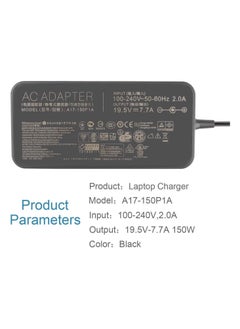 شاحن 19.5 فولت 7.7 أمبير 150 وات A17-150P1A A17-150P2A ADP-150NB متوافق مع أجهزة الكمبيوتر المحمولة ASUS ROG GL503G GL503GE GL703G GL703GE GL703GS GL703V GL703VD GL703VM GL503V GL503VD GL503VM FX504GM G53S G53SX G53J - pzsku/ZB4D08DB1950E2534EE7CZ/45/_/1731687877/7b5dfb02-25f1-444b-b3c7-3e1455176f5d