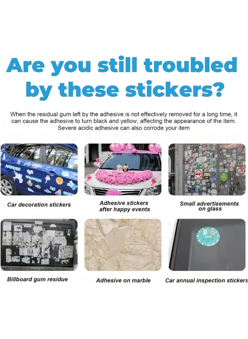 100ml Sticky Stuff Remover, Sticky Stuff Residue  Adhesive Remover, Adhesive Remover, Glue Remover, Sticker Remover, Cleaning Fluid  Glue Remover for Stickers, Sticker Remover for Glue,Tape, Label - Image 5