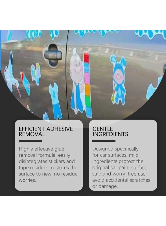 100ml Sticky Stuff Remover, Sticky Stuff Residue  Adhesive Remover, Adhesive Remover, Glue Remover, Sticker Remover, Cleaning Fluid  Glue Remover for Stickers, Sticker Remover for Glue,Tape, Label - Image 3