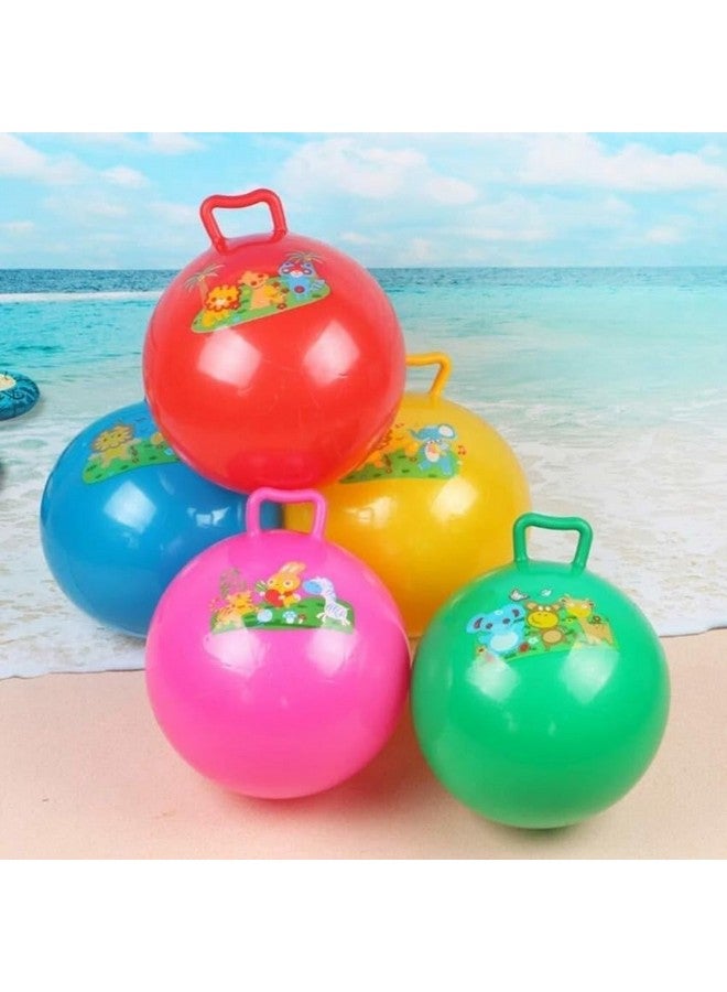ROYALS Royals Multicolour Inflatable Hopper Ball for Kids | Hop Ball Bouncy Ball Bouncing Ball Kangaroo Ball Hopping Ball Jumping Ball | (Only Hop Ball)  - Image 3