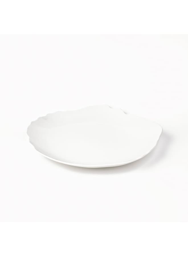 Rosa By Fathy Mahmoud Reef Plate 28 Cm Size, Matt White