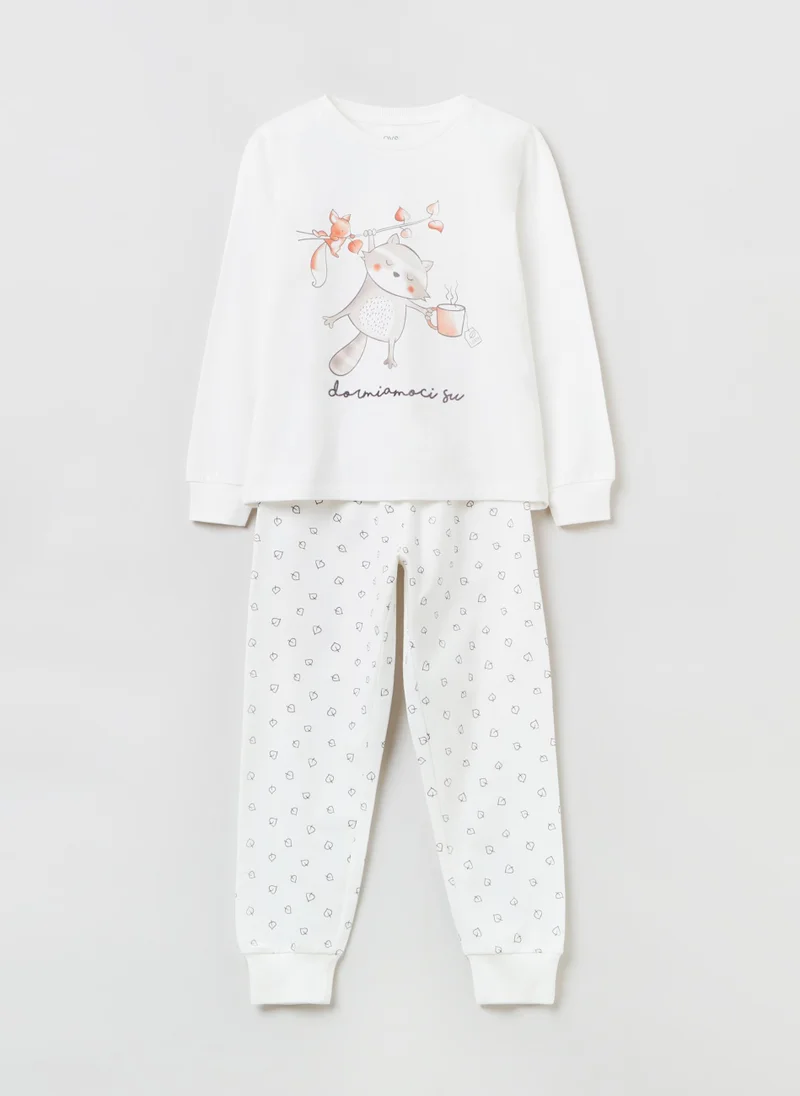 Ovs Ovs Girls Cartoon Print Pyjama Set