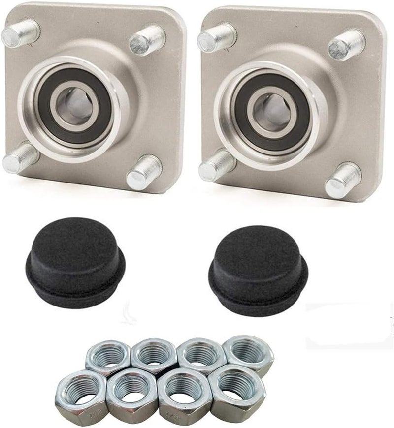 Dr.Acces Club Car DS Precedent Front Wheel Hub Assembly with Bearings & Nuts - 2 PCS (2003-Up) Replacement #102357701 - Image 1