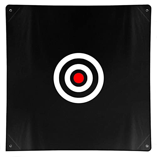 ASENVER 58 x 58 Golf Target Cloth Hitting Practice Target for IndoorOutdoor Training Black - Image 1