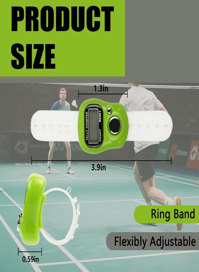 LKbeuuu 4 PCS Electronic Finger Counter, 5 Digit Number and LCD Electronic Digital Display, Resettable Hand Tally, Counting for Golf, Goods Counting, Lap, Knitting - Image 2