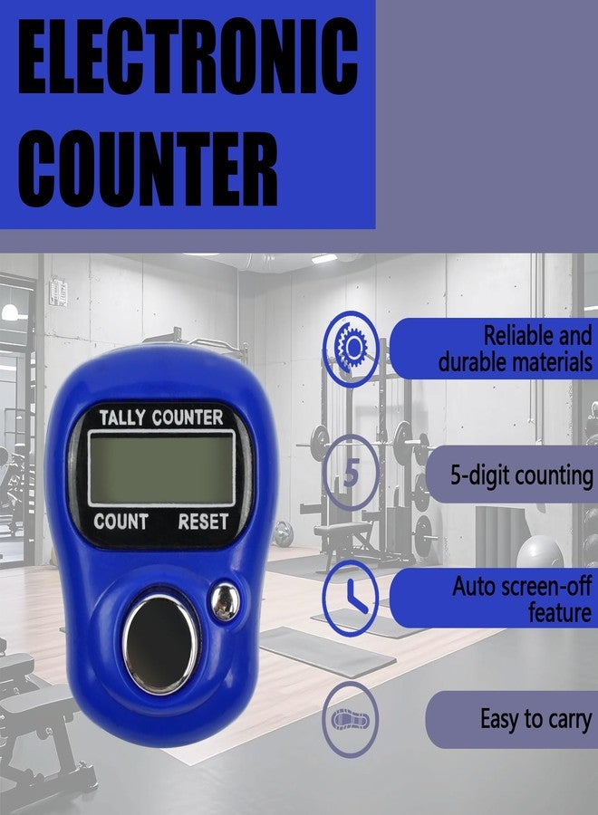 LKbeuuu 4 PCS Electronic Finger Counter, 5 Digit Number and LCD Electronic Digital Display, Resettable Hand Tally, Counting for Golf, Goods Counting, Lap, Knitting - Image 4
