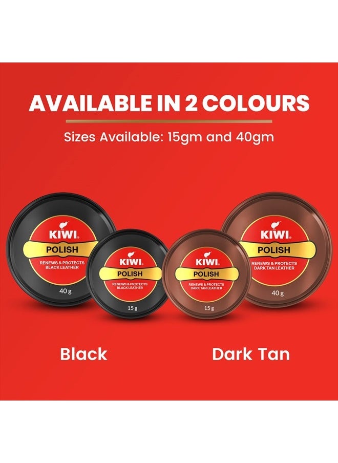 Kiwi Shoe Polish, 40 ml, Black