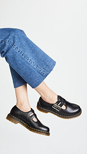 Dr Martens Dr. Martens womens 8065 Jane-w Mary Jane Flat, Black, 9 Women 8 Men US - Image 3