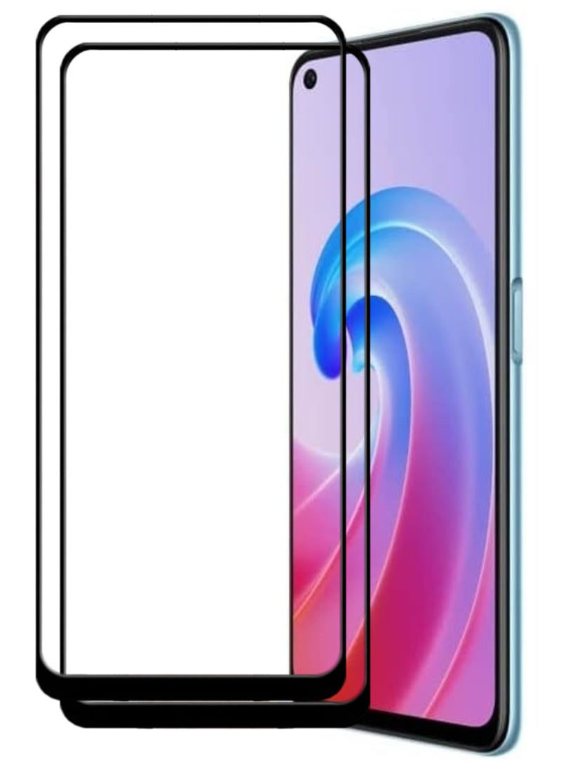 ACLIX 2 Pieces Antistatic ESD Dustproof Premium Quality High Definition Tempered Glass Screen Protector Designed For Oppo A96 - Image 1