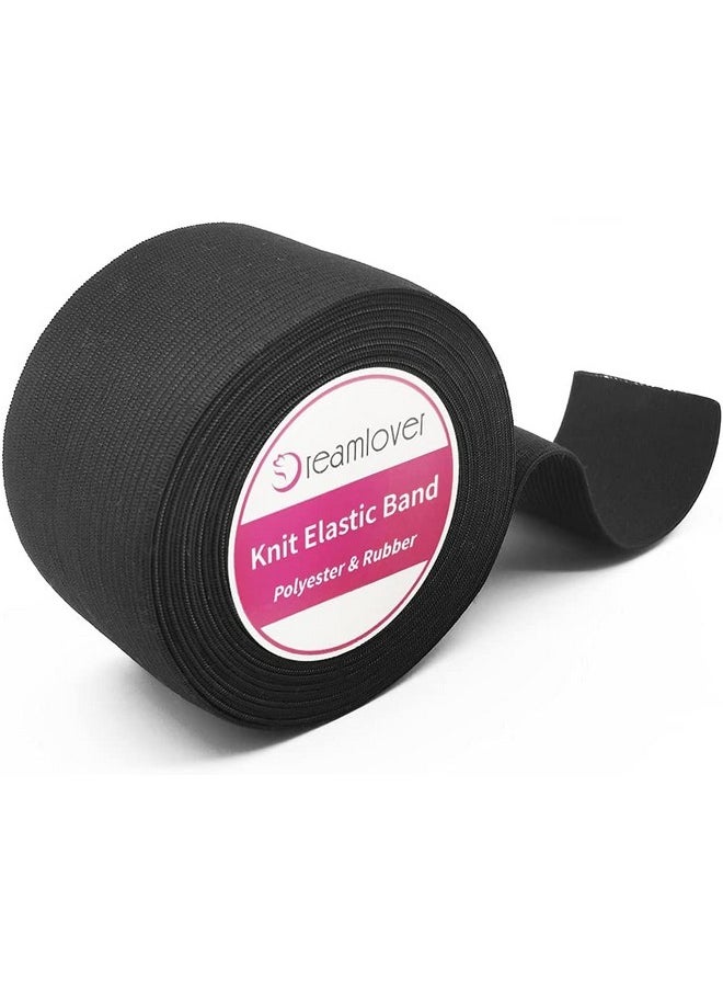 Dreamlover Black Elastic Bands For Sewing 2 Inch X 6 Yard  - Image 1