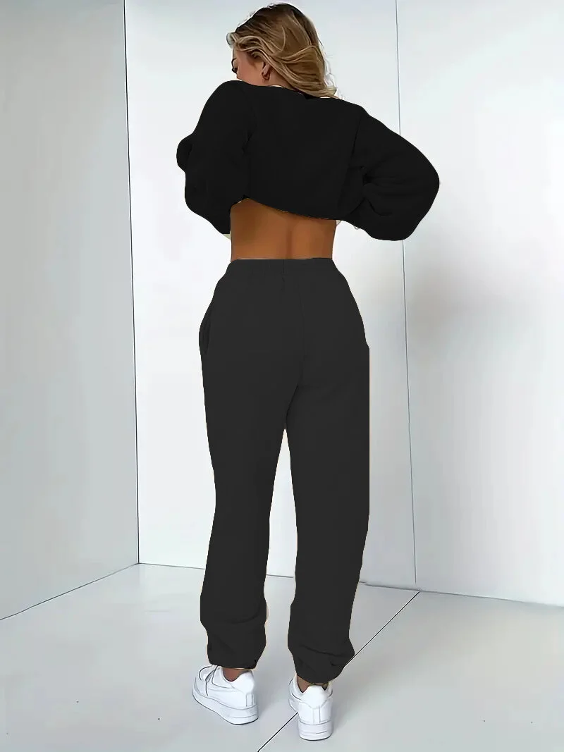 دوغ فش Tracksuit Break Printed Plus Size Bottom Top Set