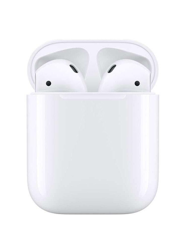 Haino Teko Wireless AirPod POP 2040 PRO In-Ear EarPod, Bluetooth Earphone, Compatible For iPhones And Androids With Leather Cover Case and Wireless Charger - White | - Image 3