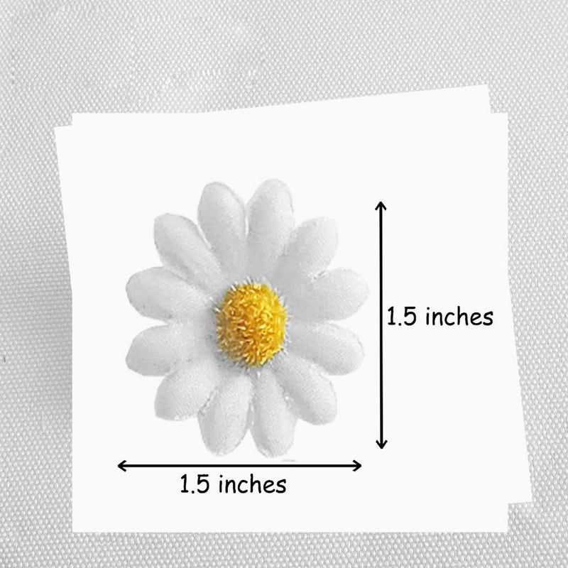 Backgarden [12 Packed] Women Sweet Daisy Hairpin Side Bridesmaid Hair Clip Beach Wedding Flower Hair Accessory - Image 3