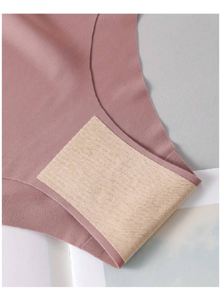 Shein 5pcs/Pack Women's Solid Colored Microfiber Breathable Comfortable  Triangle Panties - Image 4