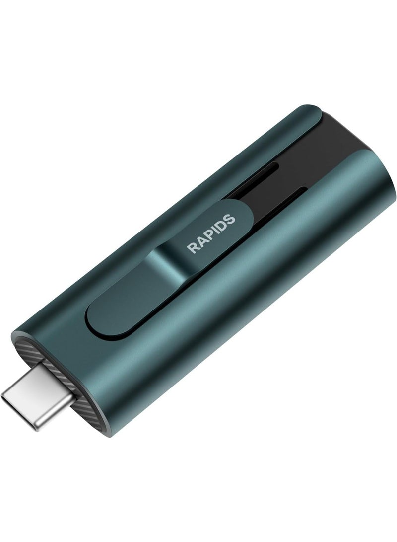 Hiksemi 1TB USB 3.2 Dual SSD Drive Type-A/Type-C 1000MB/s Rapids Pro - Image 1