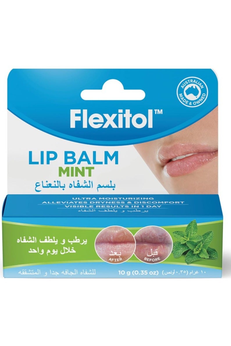 Flexitol Lip Balm Mint 10g - Image 1