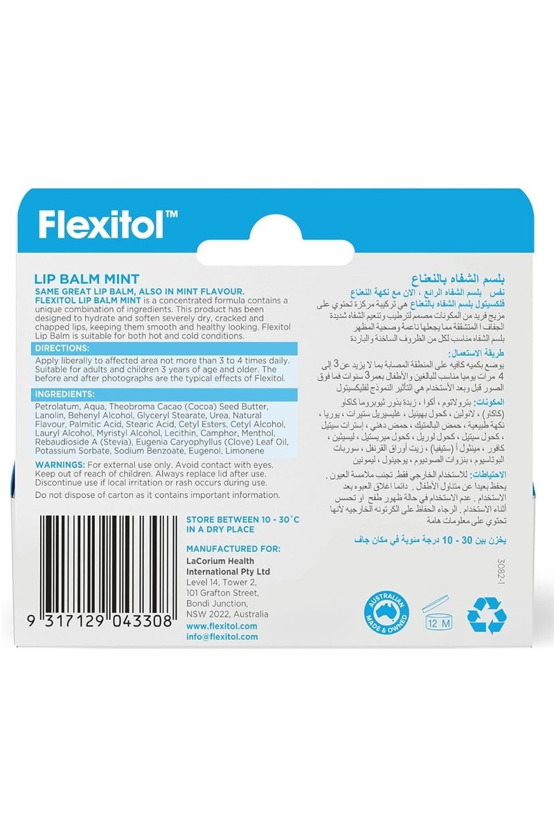 Flexitol Lip Balm Mint 10g - Image 2