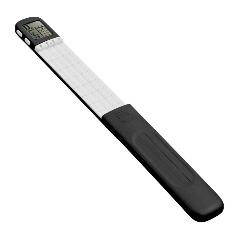 Pocket Ukulele Chord Trainer: Black ABS Portable Uke Practice Tool - LCD Screen 360° Rotatable Metronome Function for Ukulele Beginners Travel Practice - Image 2