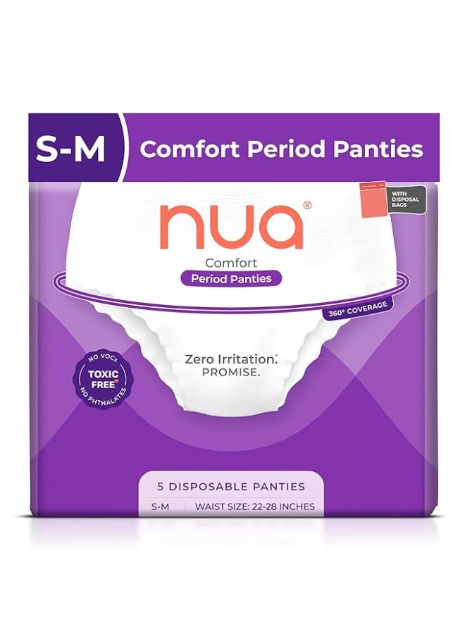 نوا سراويل نوا 360° كومفورت للدورة الشهرية (مقاس صغير-متوسط) | عبوة من 5 قطع | فائقة الامتصاص | لا تسبب تهيجًا | راحة مضاعفة 4 مرات | مناسبة للتدفق الغزير | لا تسبب طفحًا جلديًا | مانعة للتسرب | بدون خياطة | خالية من السموم 100%، تم اختبارها من قبل أطباء الجلدية - Image 1