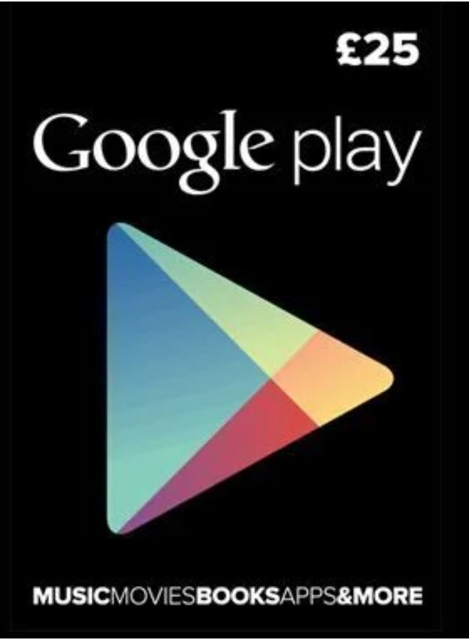 Google Play Gift Card £25 Digital Code | Google Play Store Credit