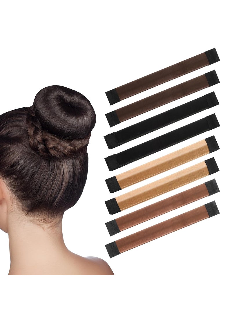 COBEE - cobee Hair Bun Maker Donut Bun Maker for Long Hair French Twist Hair Fold Wrap Snap Bun Hair Tool for Women and Kids8 Pcs Set - Image 1