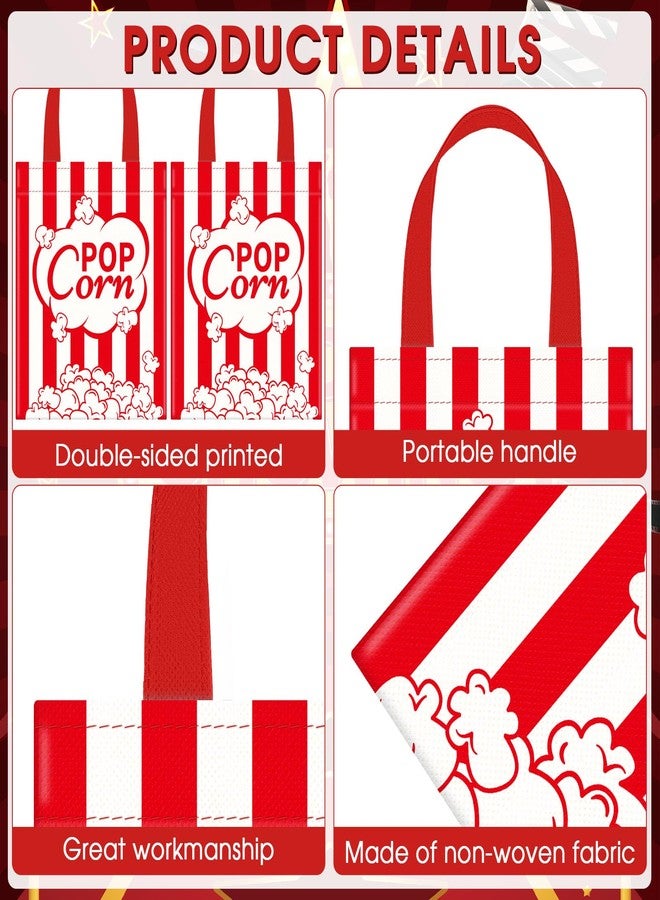 Photect 32 Pcs Movie Night Party Favor Bags Movie Theater Non Woven Treat Candy Goodie Gift Bags for Cinema Showing Baby Shower Birthday Party Decoration Supplies - Image 3