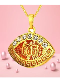 DubaiGallery Fashion Jewelry Highly craftsmanship Allah Pendant Necklace Chain for Men Middle East Arab Jewelry Women Men Muslim Islam Item  - Image 3